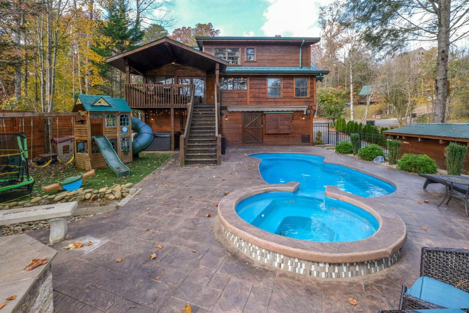 Villa Pitter Patter Swimming Pool Ht Near D'Town Gatlinburg Exterior foto