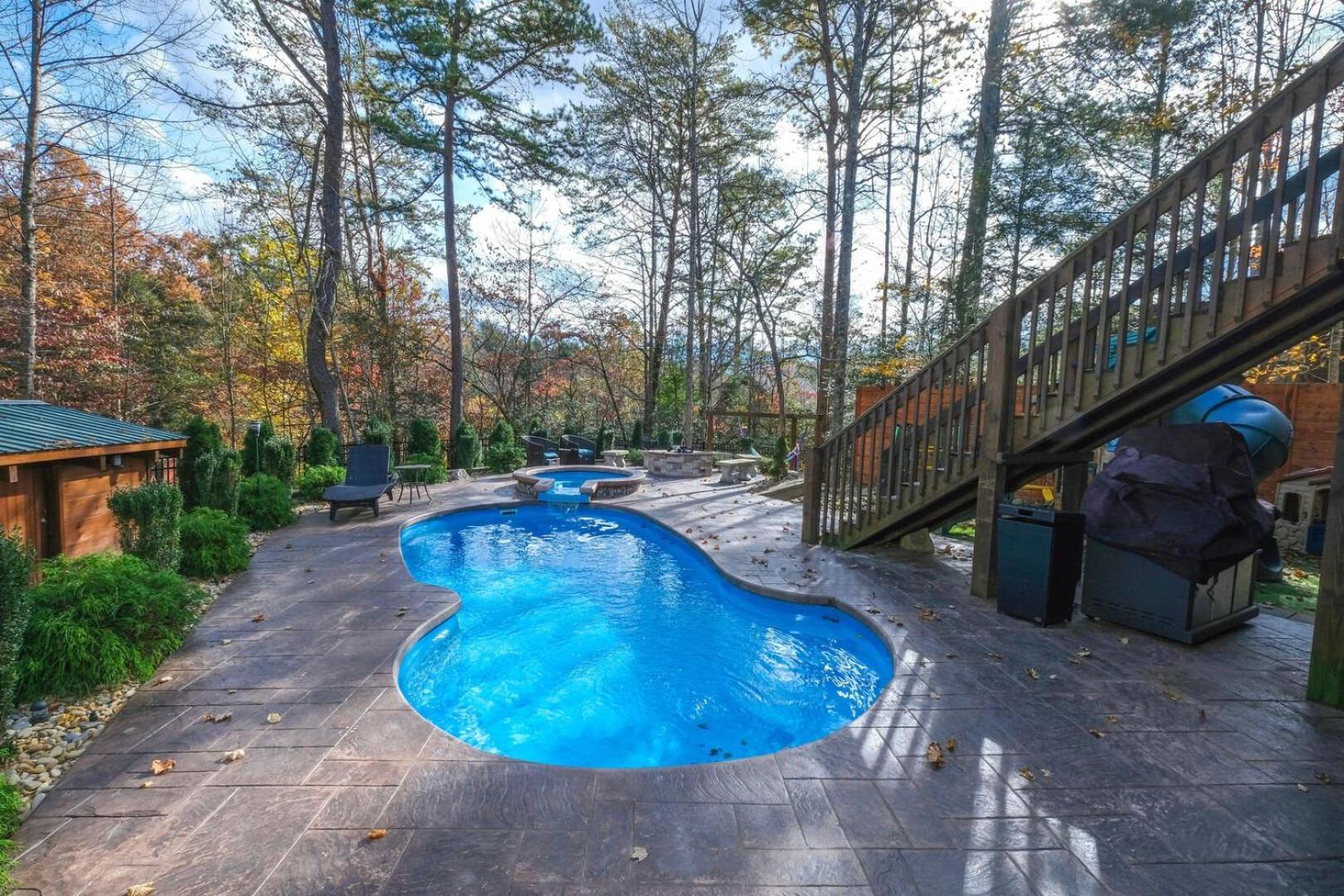 Villa Pitter Patter Swimming Pool Ht Near D'Town Gatlinburg Exterior foto